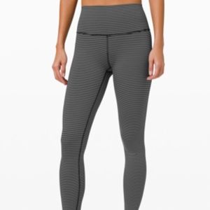 Lululemon Wunder Under High-Rise Tight *Luxtreme 28" Striped Size 12
